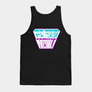 Go Robo Now Logo White Alternate Tank Top